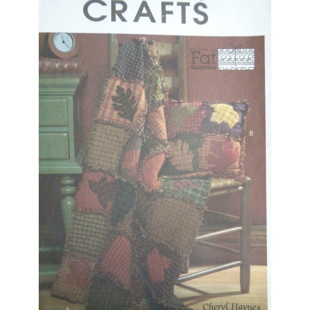 McCall's Sewing Pattern M4941 Fat Quarters Rustic Quilt Pillow
